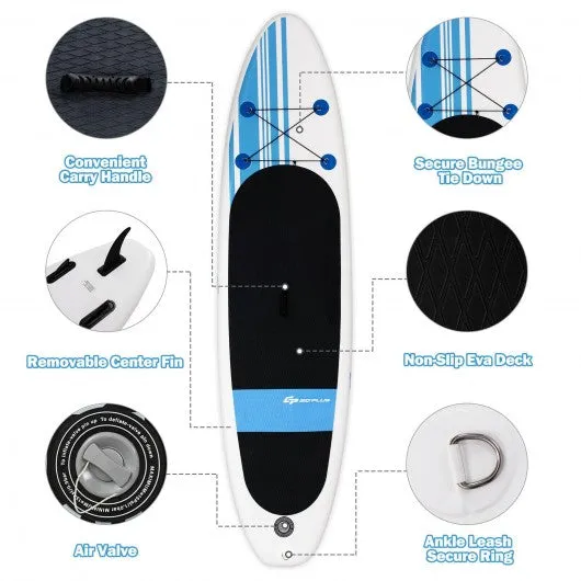 10' Inflatable Stand Up Paddle Board with Carry Bag