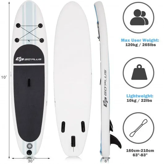 10' Inflatable Stand Up Paddle Board with Paddle Pump