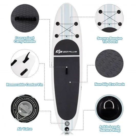 10' Inflatable Stand Up Paddle Board with Paddle Pump