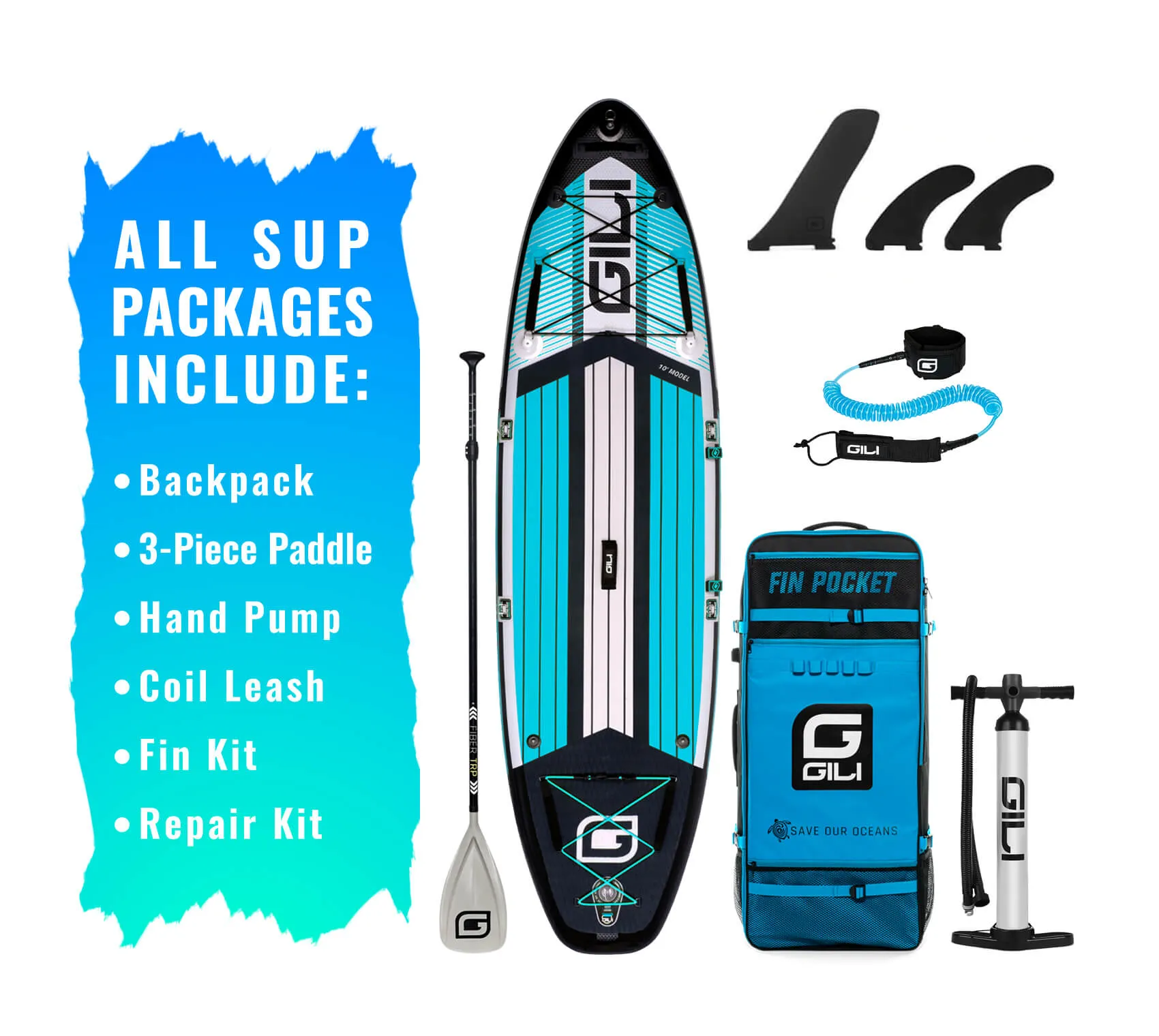 10' Mako Inflatable Stand Up Paddle Board