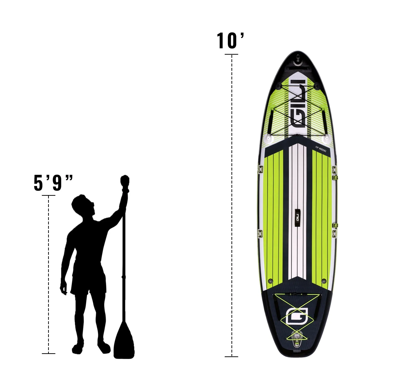 10' Mako Inflatable Stand Up Paddle Board