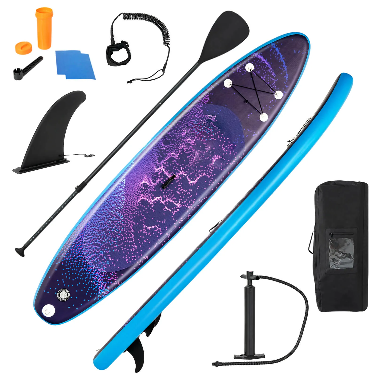 10.5 FT Adjustable Inflatable Stand Up Paddle Board-M