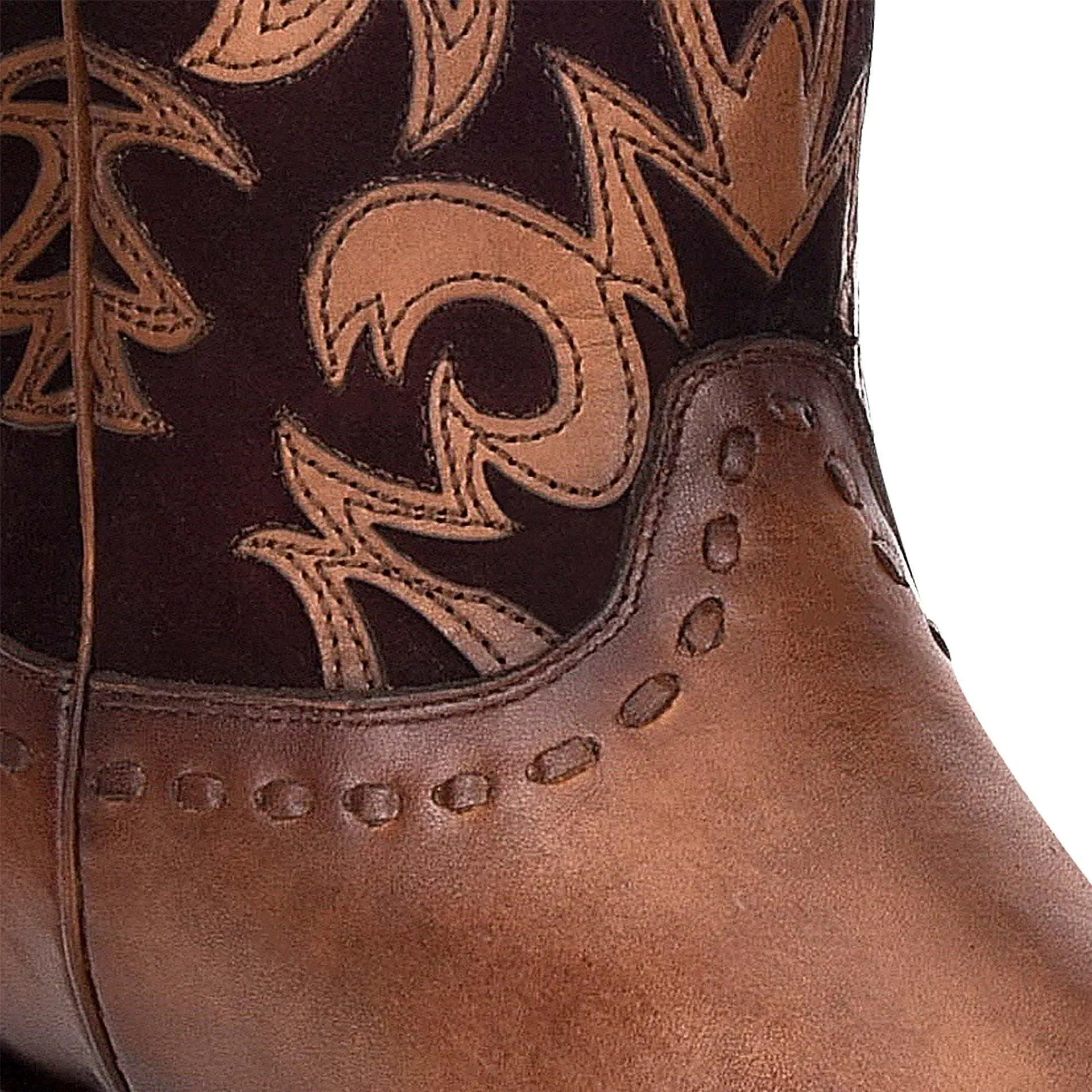 1GH9RS - Cuadra brown western cowgirl cowhide leather ankle boots for women