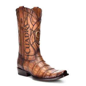 1J1NAL - Cuadra sand dress cowboy exotic alligator leather boots for men