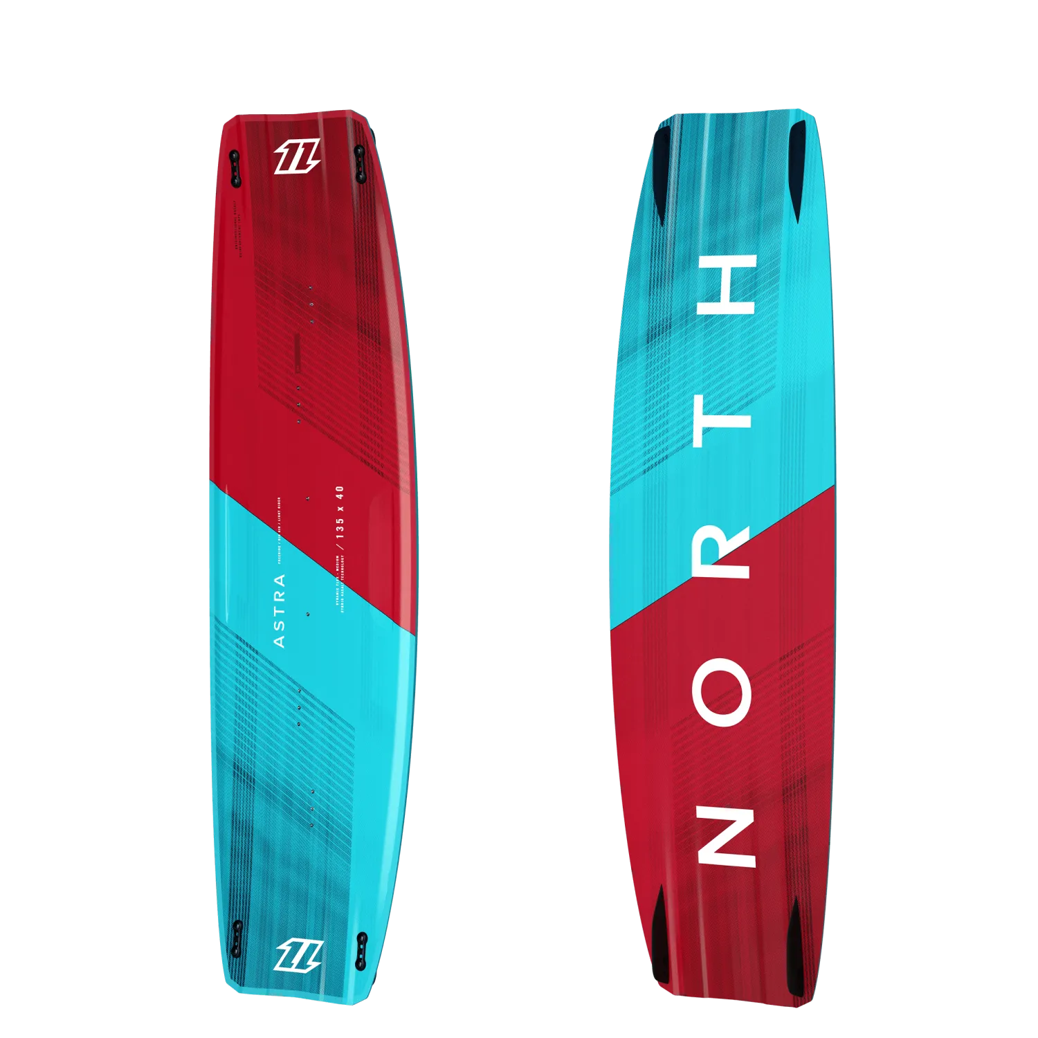 2022 North Astra Kiteboard-Aqua/Ruby