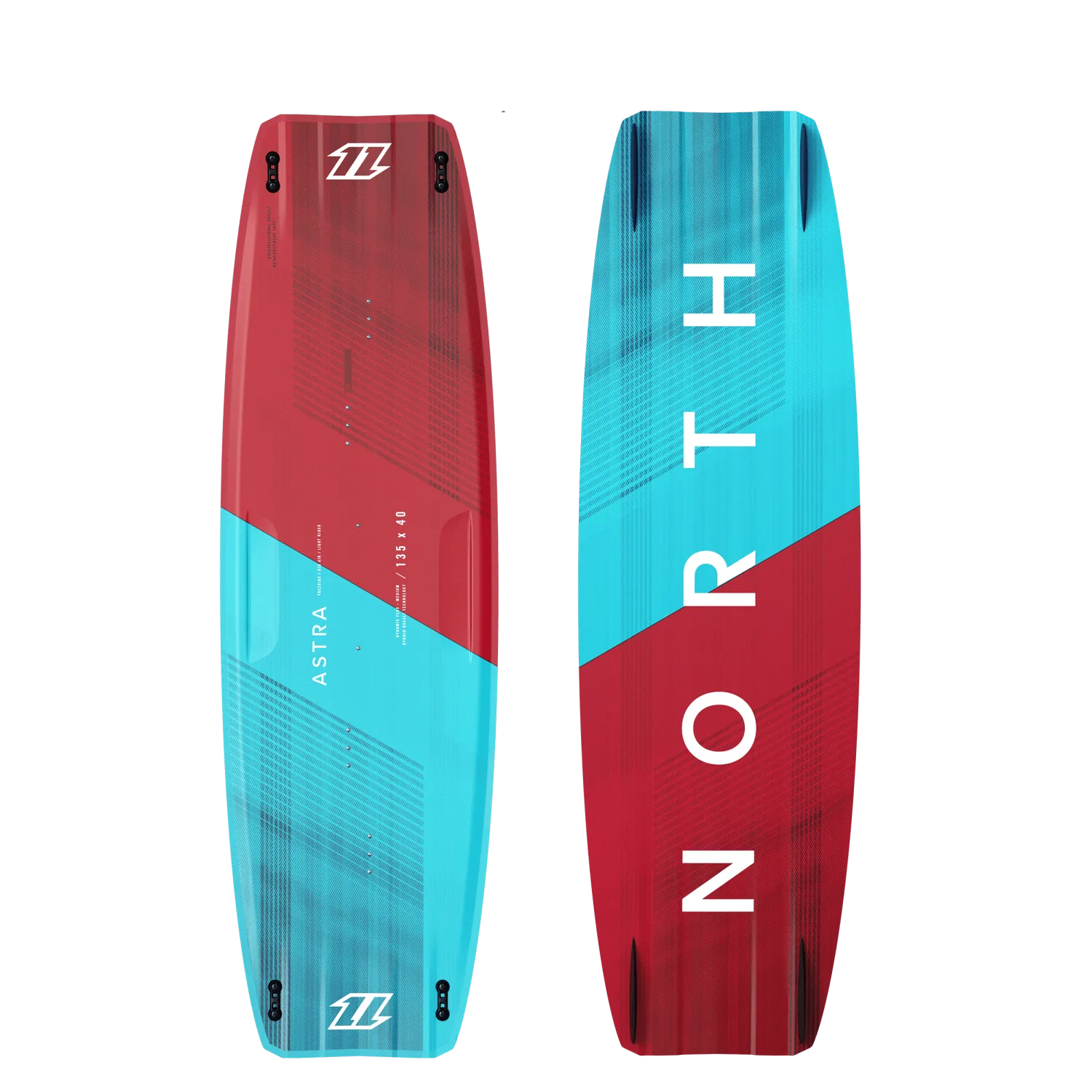 2022 North Astra Kiteboard-Aqua/Ruby