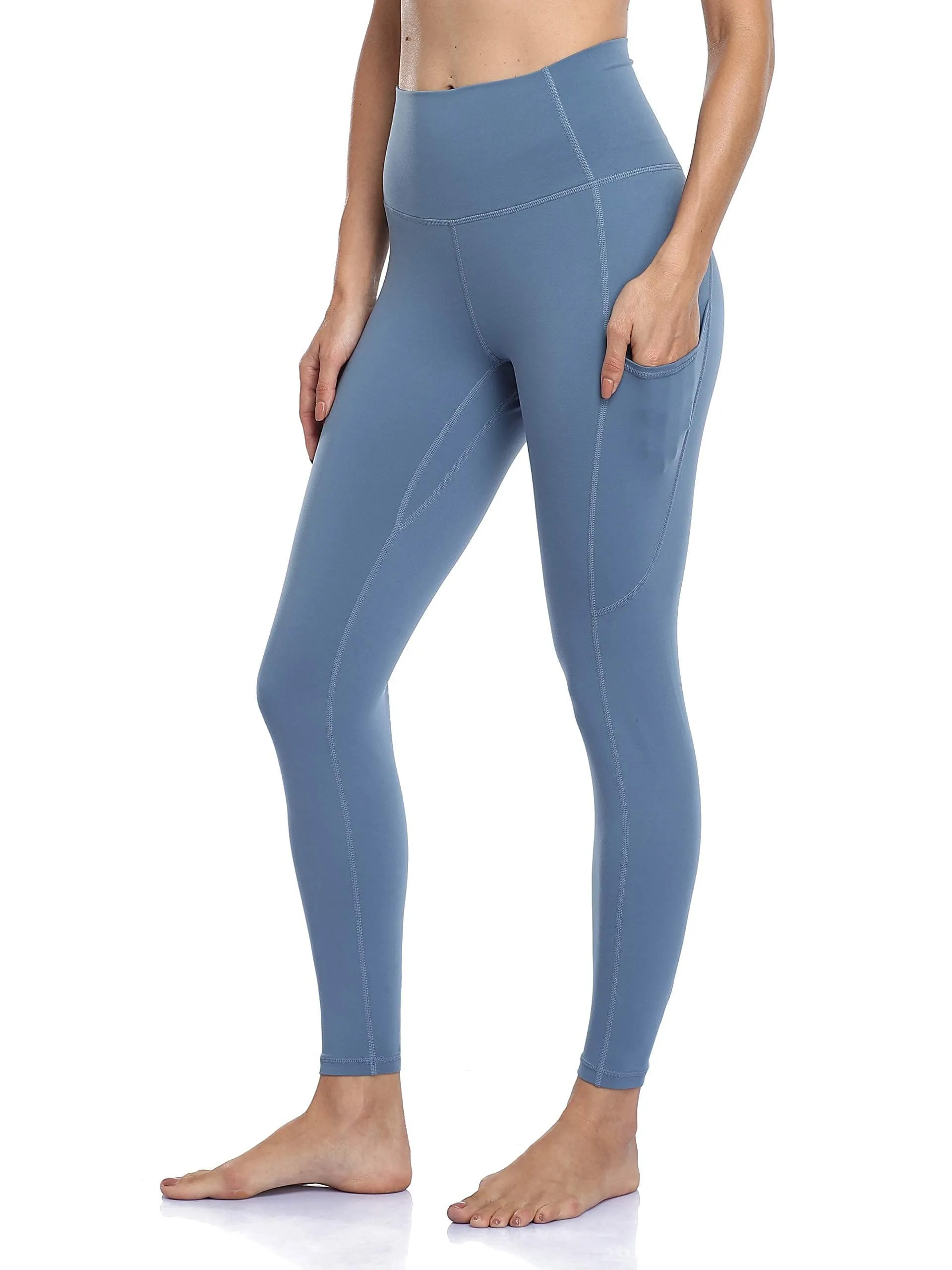 25" High Waisted Athletic Pants With Pocket