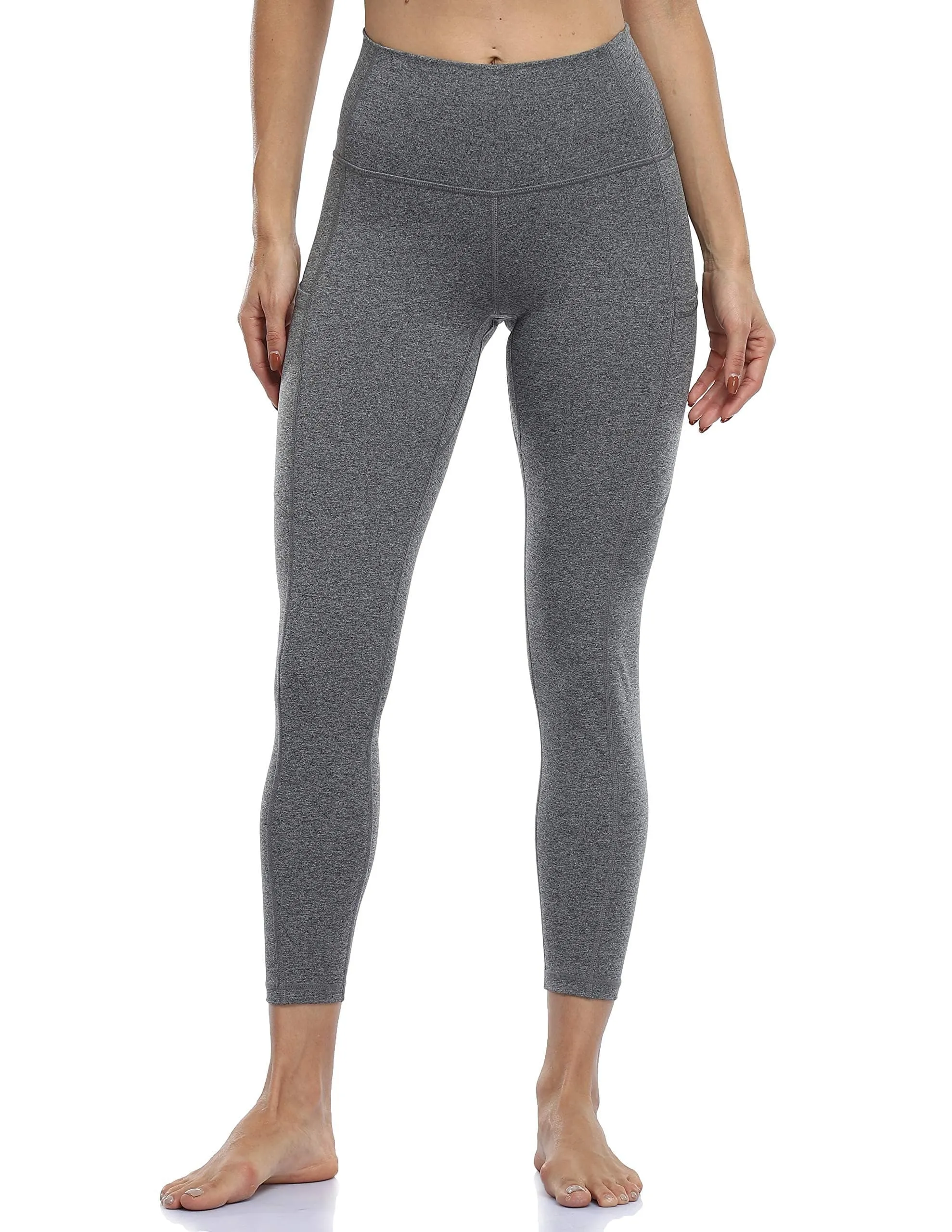 25" High Waisted Athletic Pants With Pocket