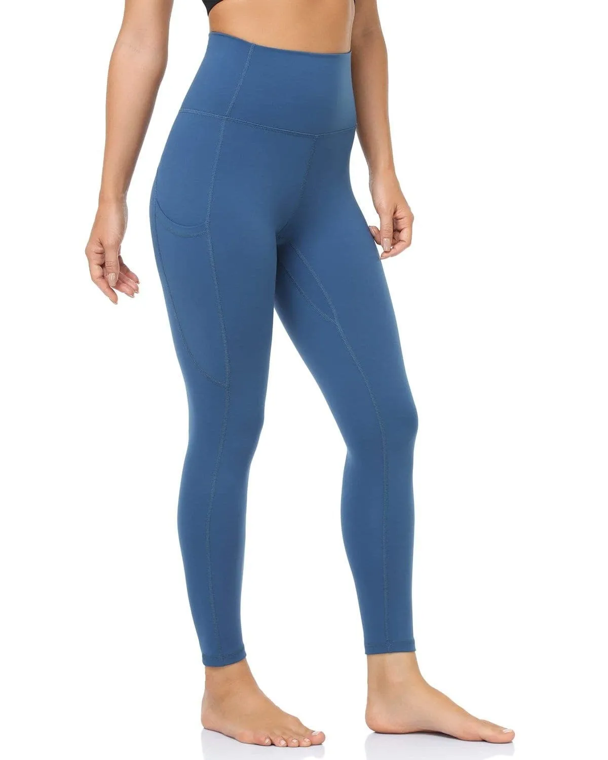 25" High Waisted Athletic Pants With Pocket