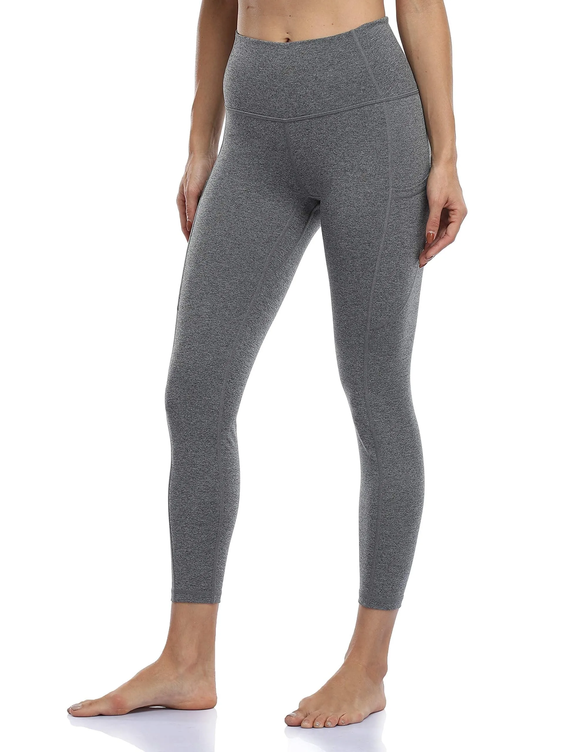 25" High Waisted Athletic Pants With Pocket