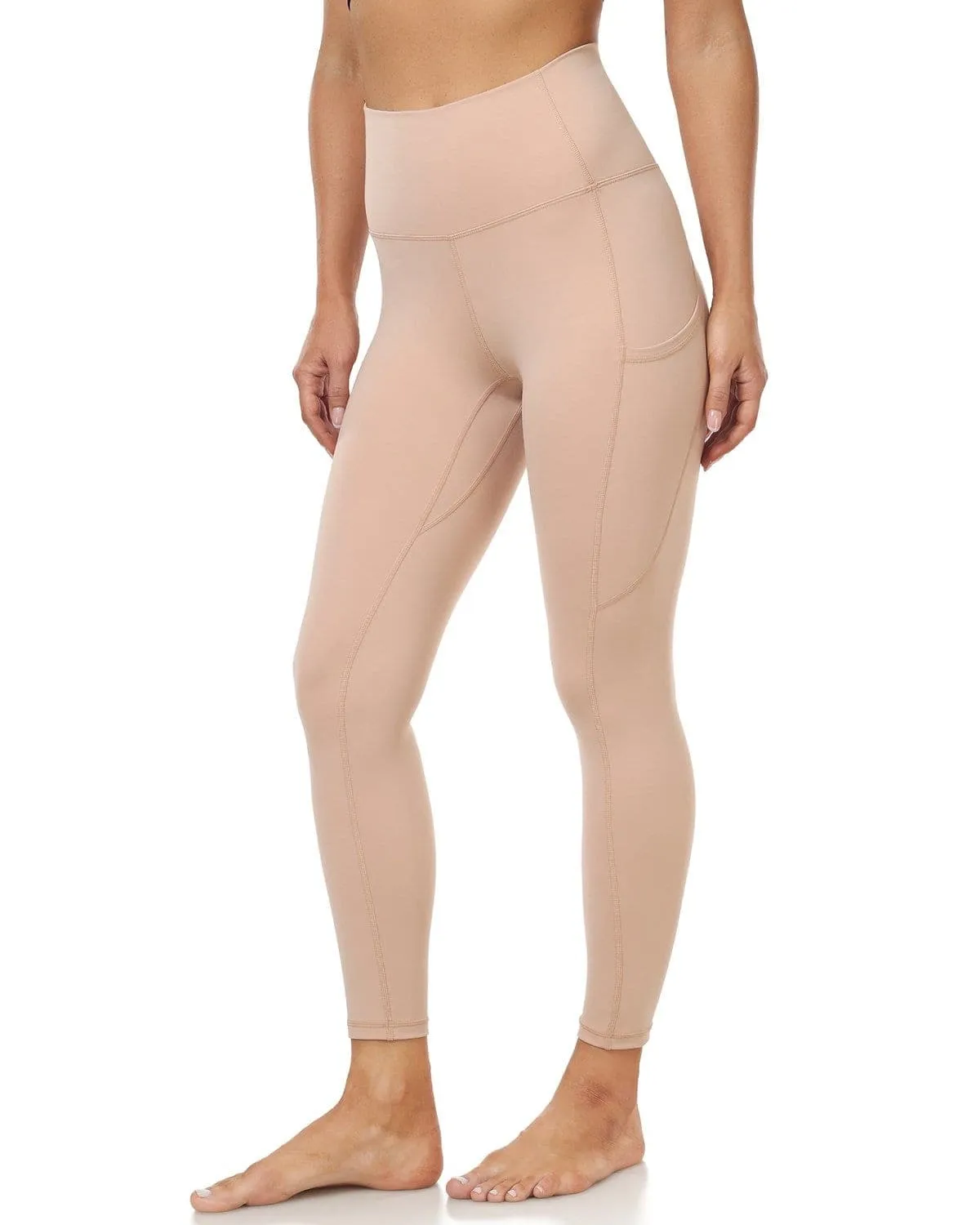 25" High Waisted Athletic Pants With Pocket