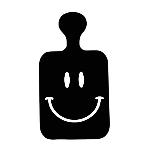 Acrylic Cheese Board - Happy Face