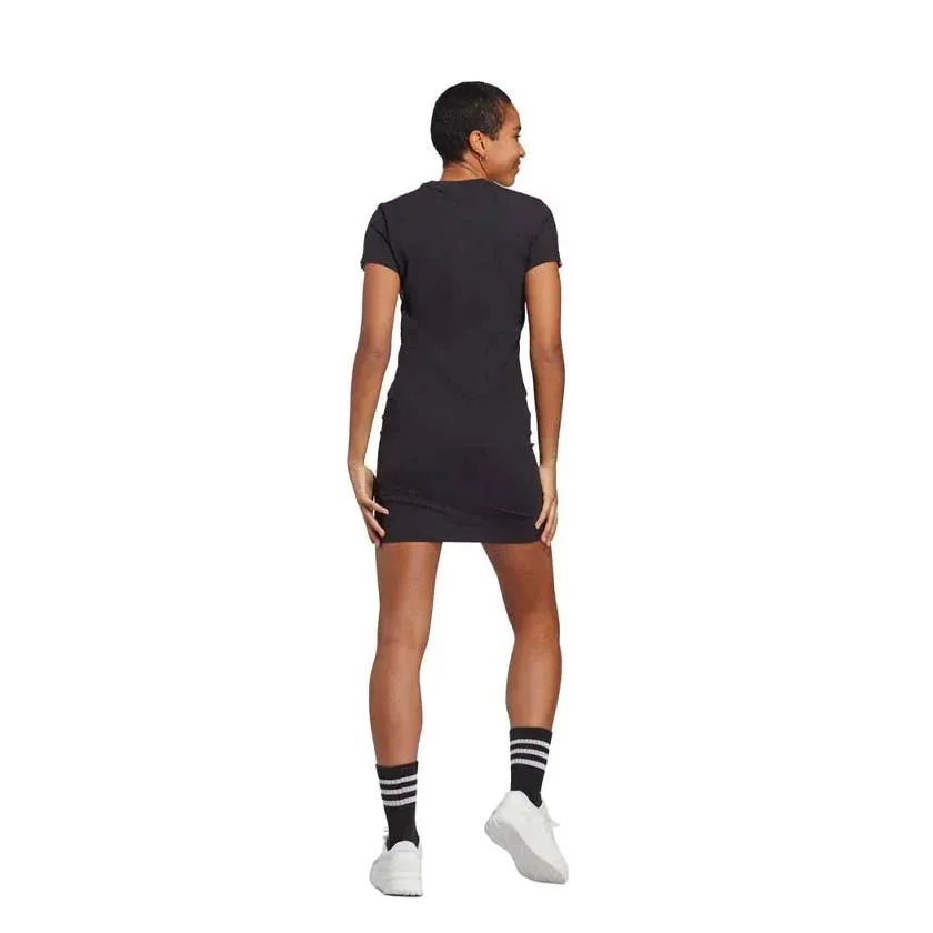 Adidas Women's Essentials 3-Stripes Single Jersey Fitted Short Dress