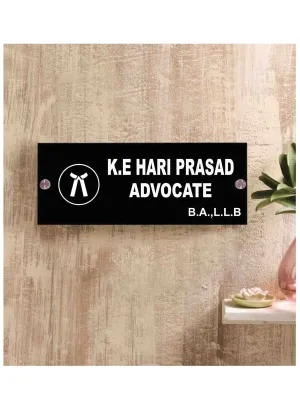 Advocate Name Plate