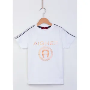 Aigner Kids Boy's Bright White T-Shirt