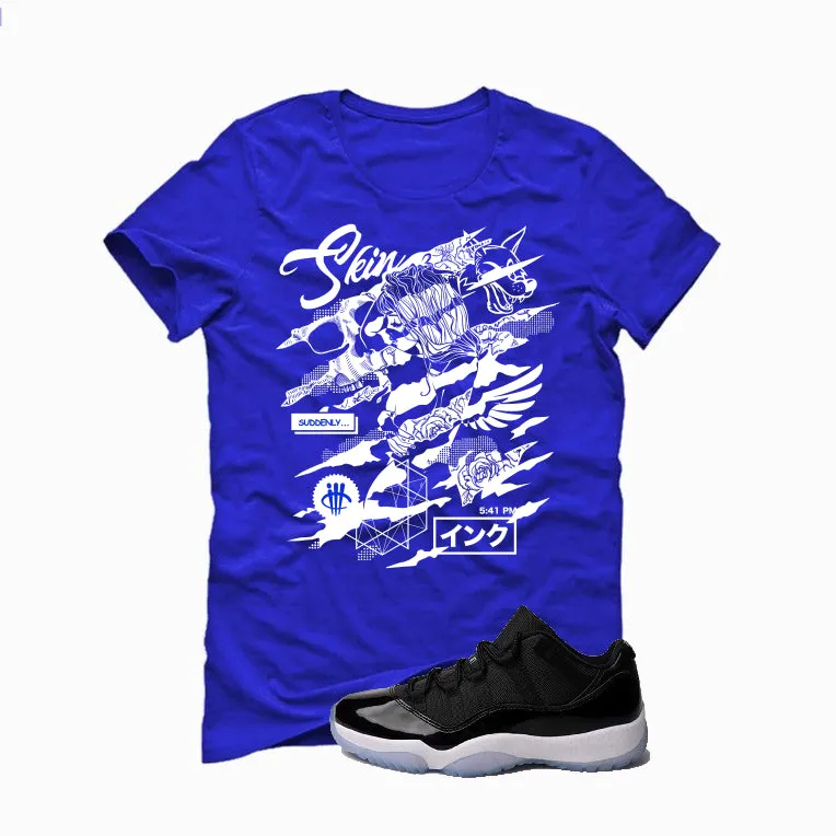 Air Jordan 11 Low “Space Jam” | illcurrency Royal Blue T-Shirt (SKIN AND INK)