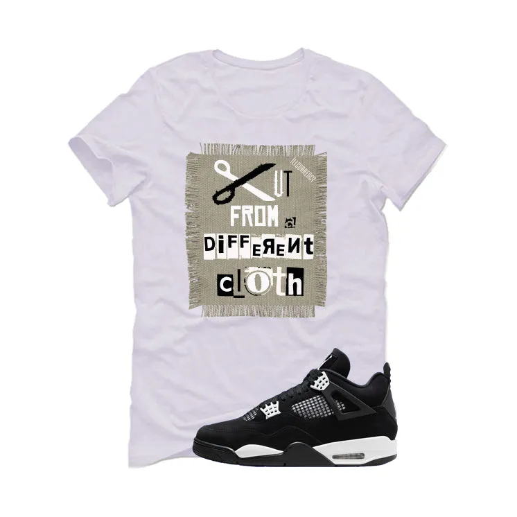 Air Jordan 4 White Thunder White T-Shirt (Cut from a different cloth)| illcurrency