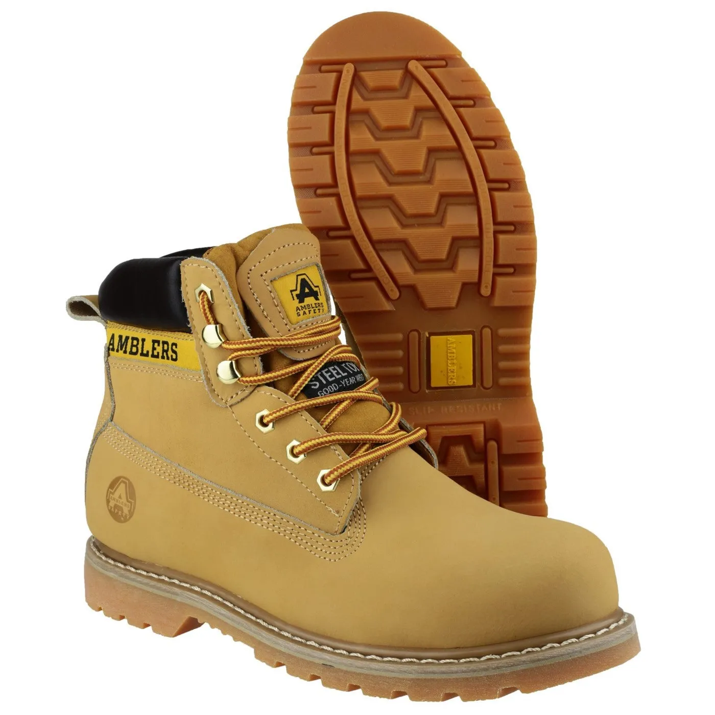 Amblers Safety FS7 Goodyear Welted Safety Boot SB Honey