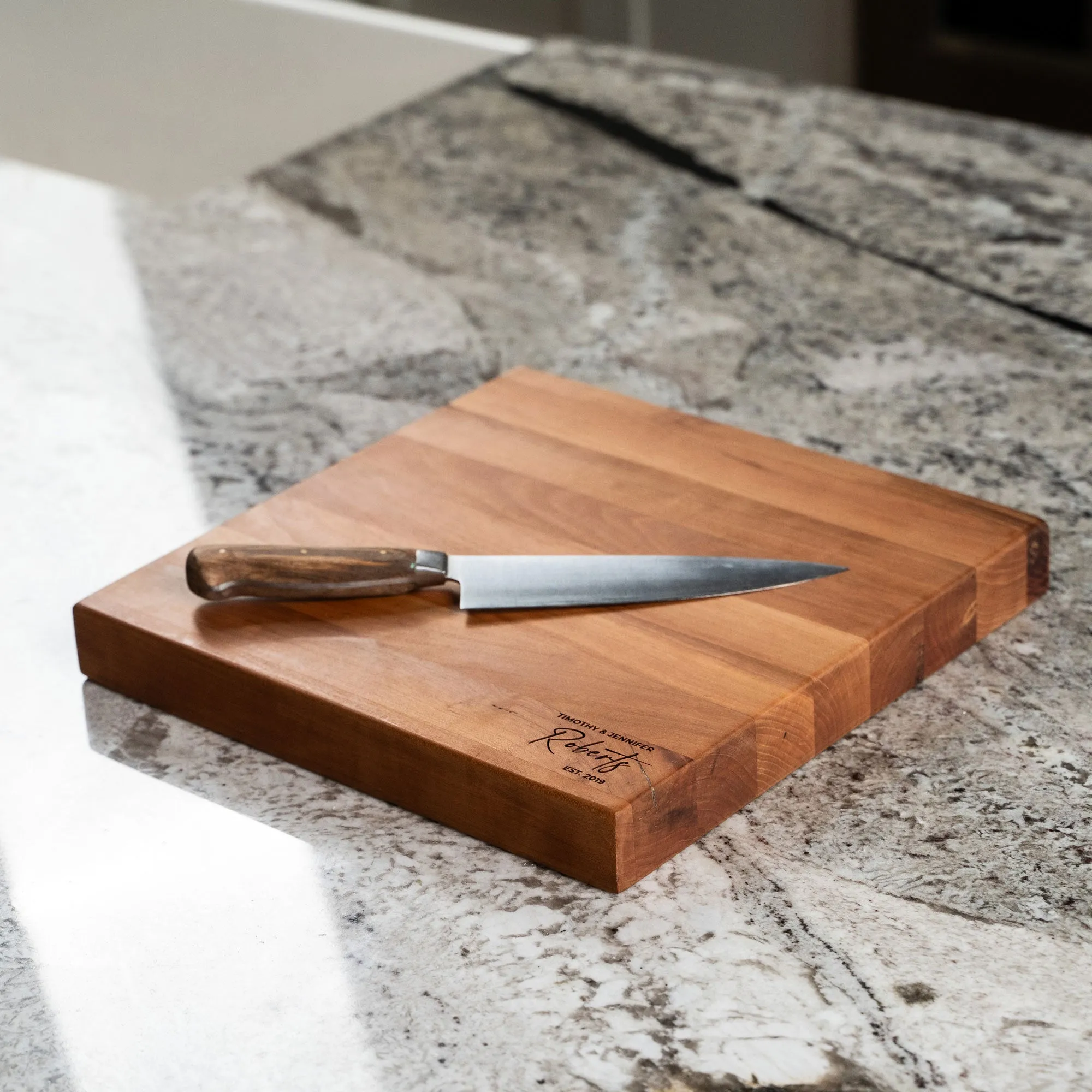 American Cherry Wood Butcher Block Cutting Board