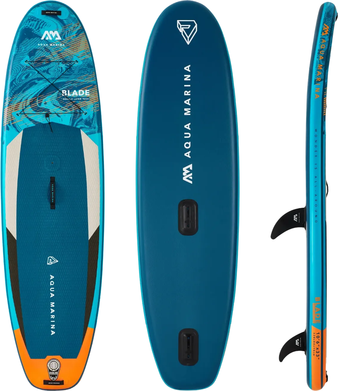 Aqua Marina BT-22BL Blade 10'6" Inflatable Stand Up Paddle Board Windsurf Series New