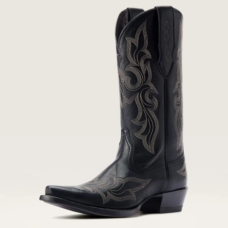 Ariat® Women's "Jennings" StretchFit Western Boots - Black Deertan