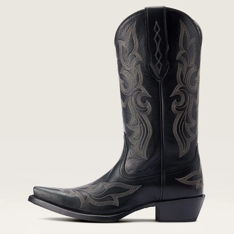 Ariat® Women's "Jennings" StretchFit Western Boots - Black Deertan