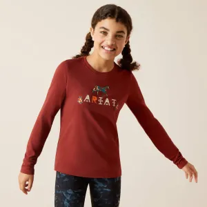 Ariat® Youth "Blossom Pony" Long Sleeve Shirt