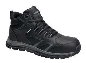 Avenger Mens Black Leather Alloy Toe Thresher EH WP Work Shoes