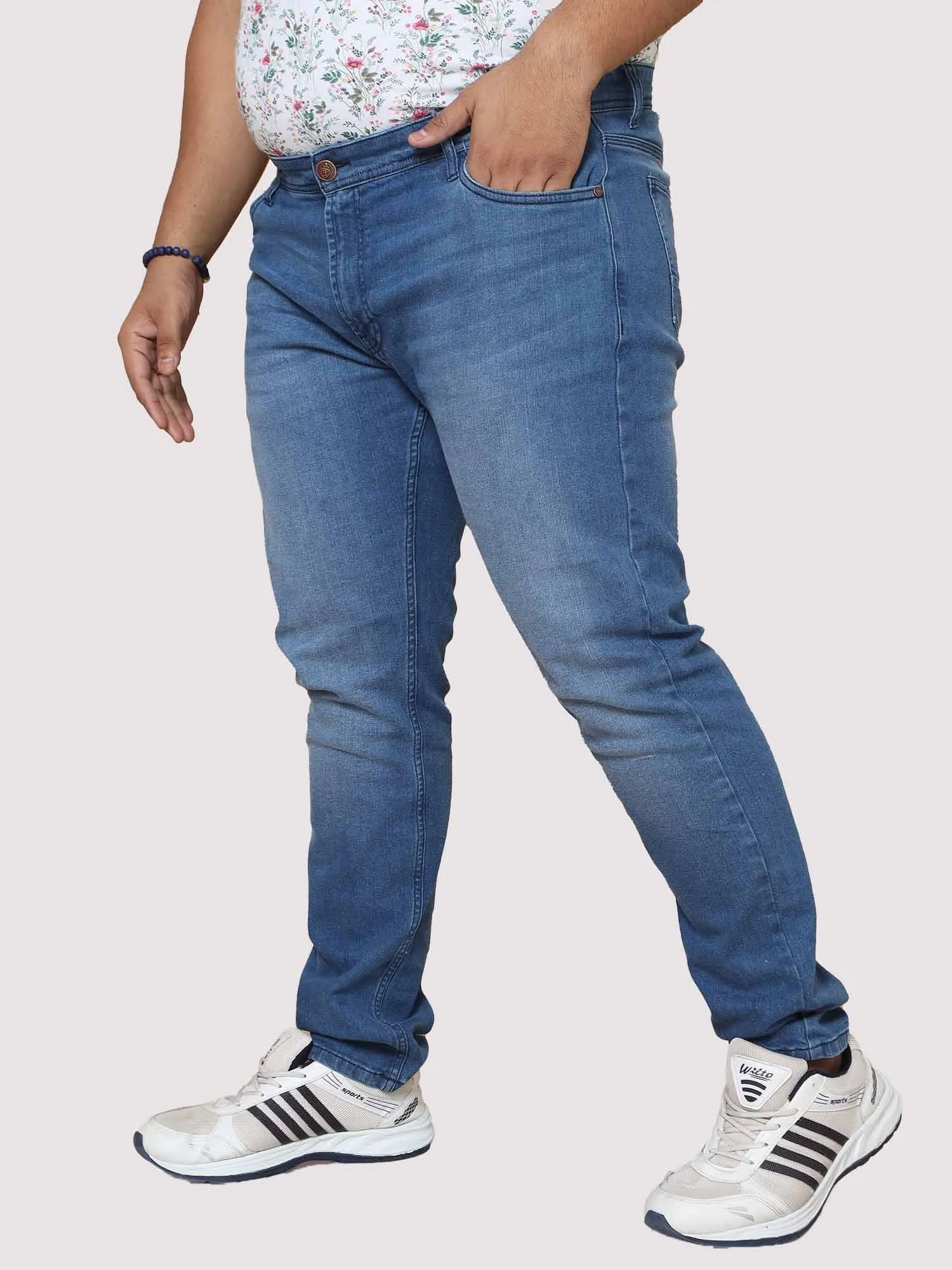 Azure Blue Jeans Men's Plus Size