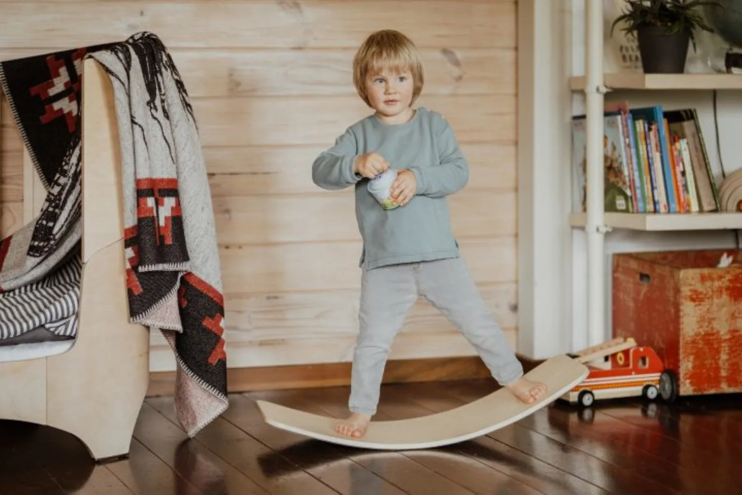 Balance Board for Kids play, Yoga, Pilates, strength training kids and adult sizes natural handmade European Beech wood