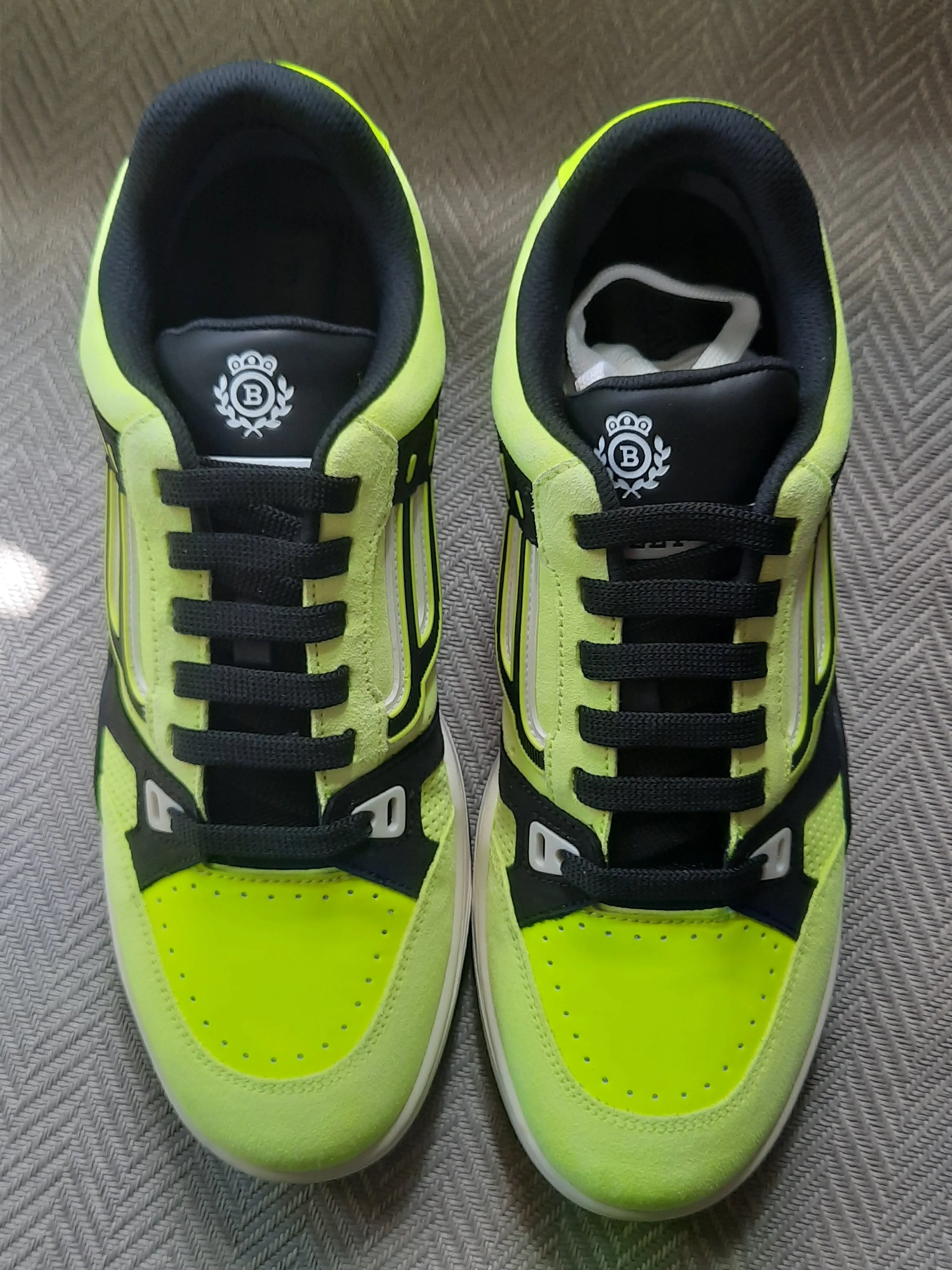 Bally Yellow Fluorescent Kuba Sneakers Size 9