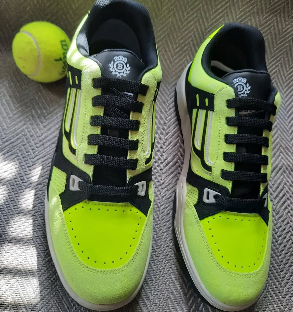 Bally Yellow Fluorescent Kuba Sneakers Size 9