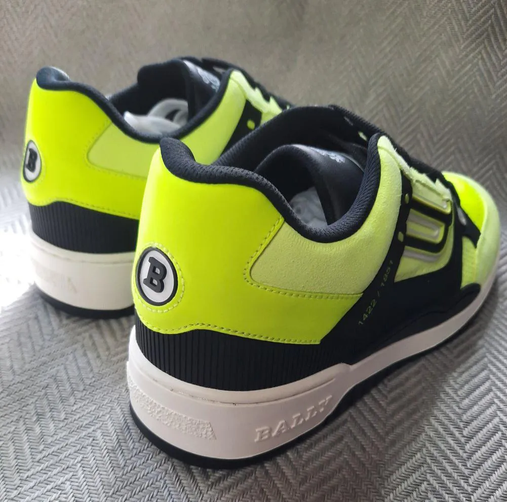 Bally Yellow Fluorescent Kuba Sneakers Size 9