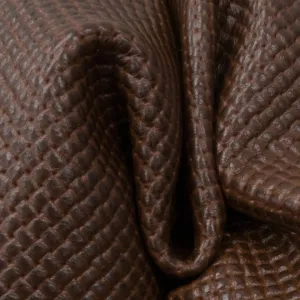 Basket Weave Brown, 3-4 oz, 20-23 sq ft, Cow Sides