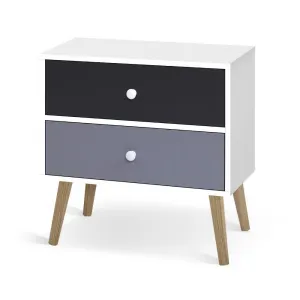 Bedside Table Scandinavian Style Nightstand Side Lamp Cabinet Modern