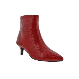 Bellini Vegas Women Pump Bootie In Red Croc Combo