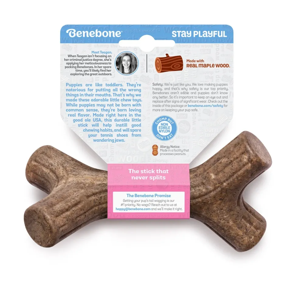 Benebone Maple Wood Flavored Stick Chew Toy for Puppy