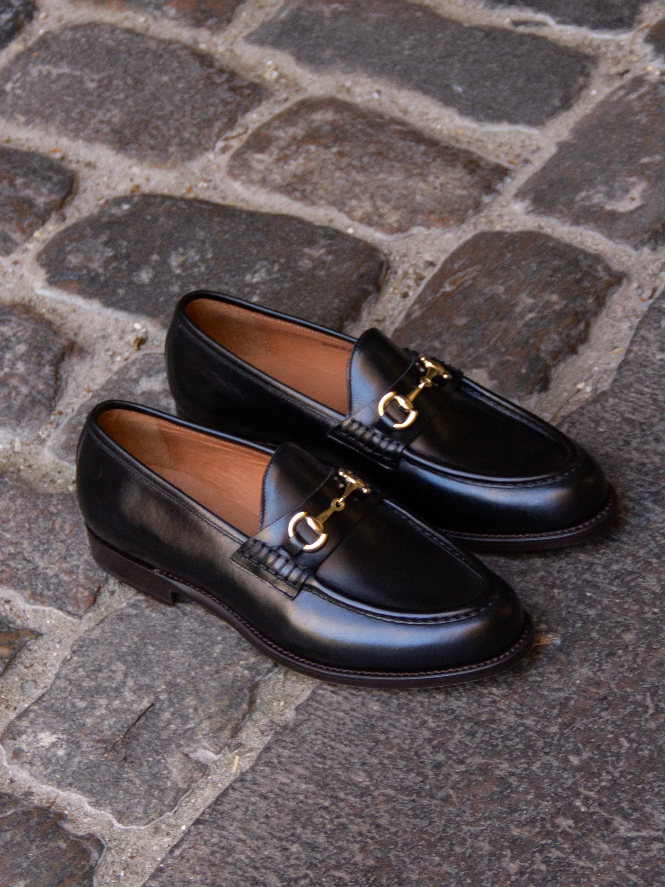 Bright Shoemakers, Horsebit Loafer, Black