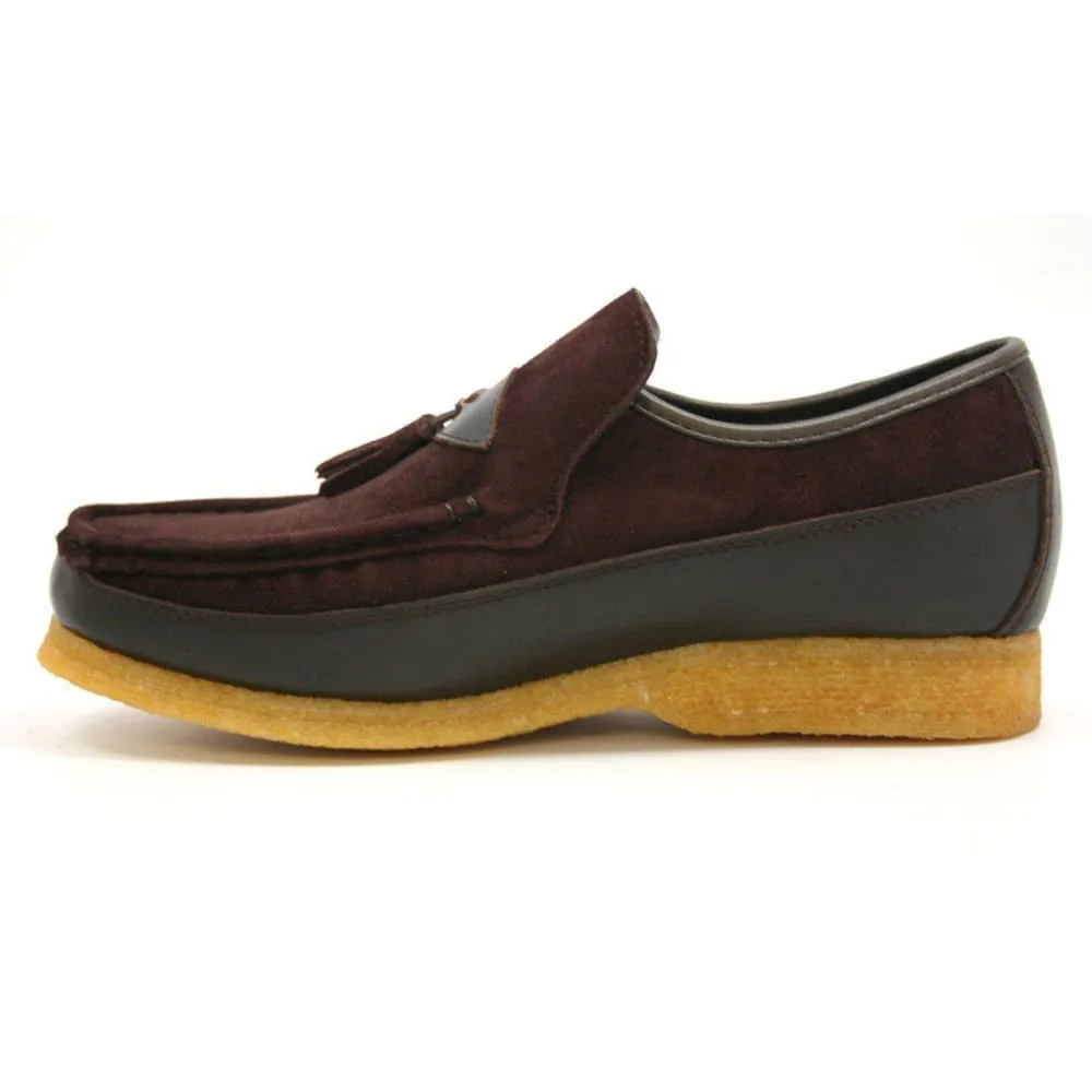 British Walkers King Men's Old School Suede and Leather Slip On Shoes