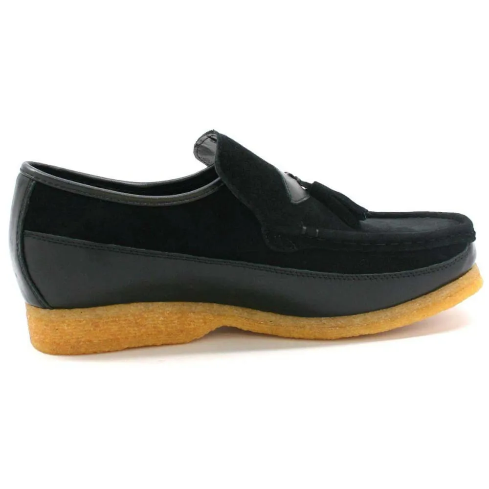 British Walkers King Men's Old School Suede and Leather Slip On Shoes