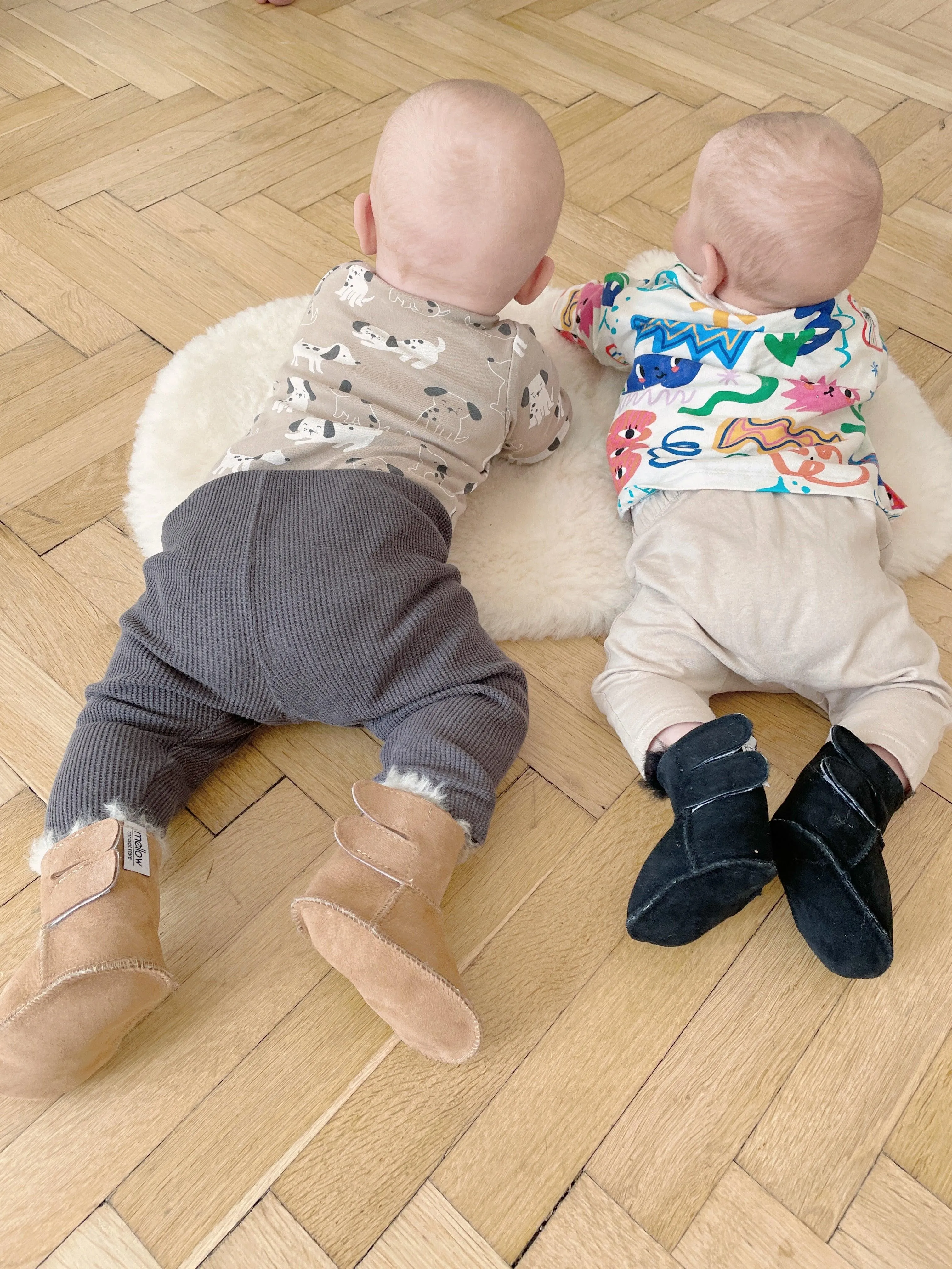 Brown Baby Natural Sheepskin Boots