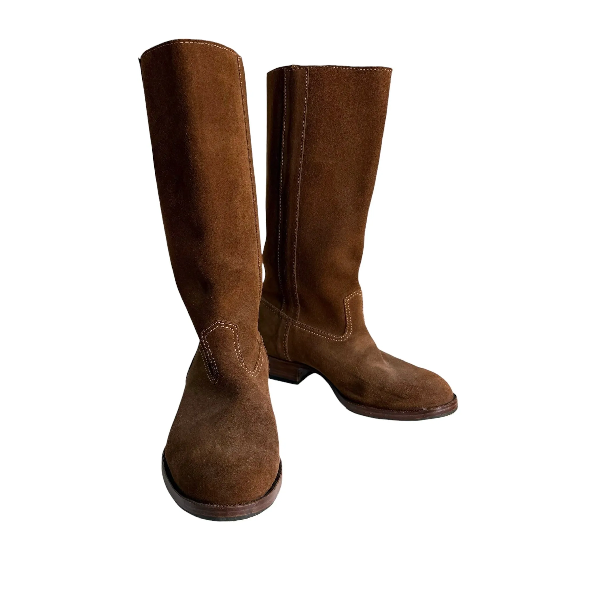 Brown Suede Boots - 6