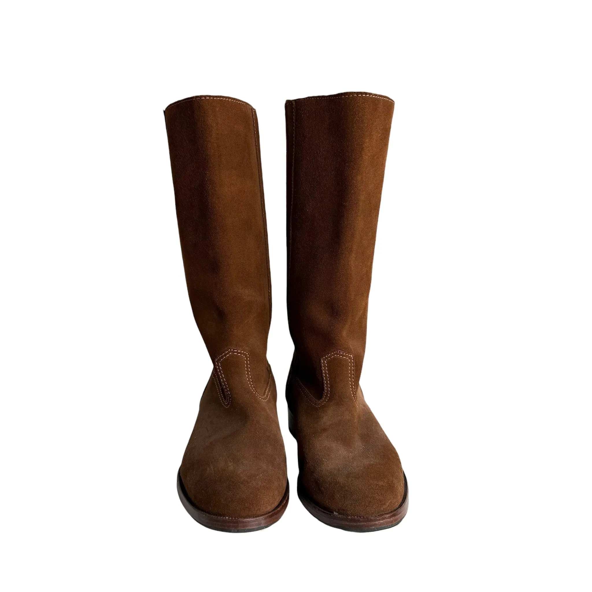 Brown Suede Boots - 6