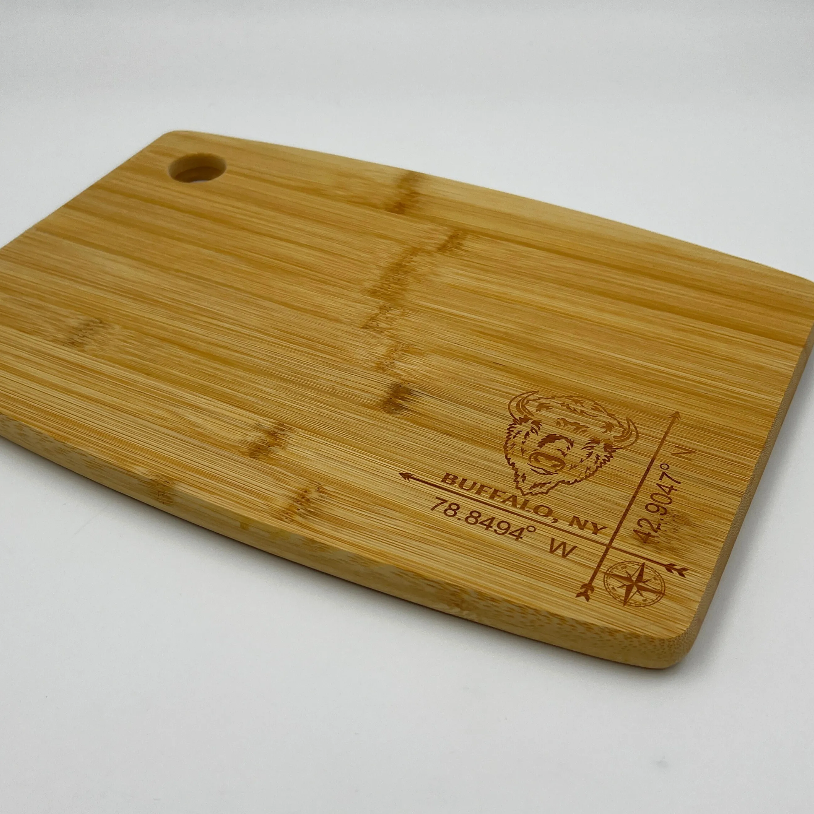 Buffalo Coordinates Bamboo Cutting Board