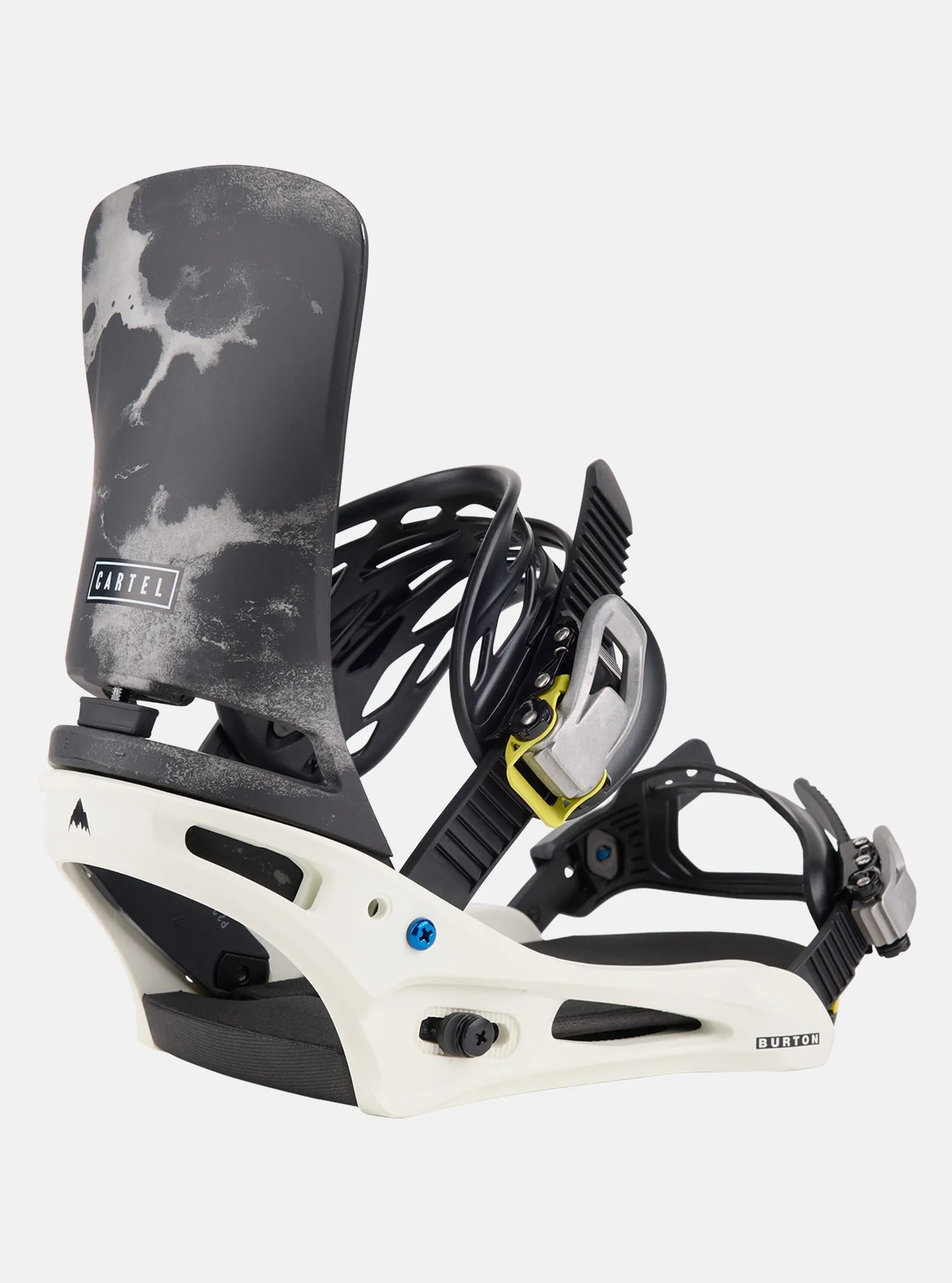 Burton Men's Cartel Re:Flex Snowboard Bindings White/Graphic 2024