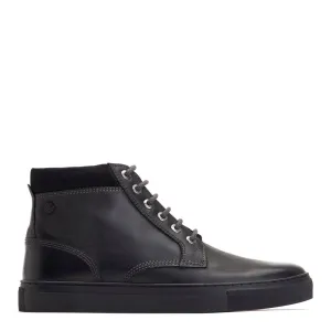 Cabbie High-Top Leather Trainers