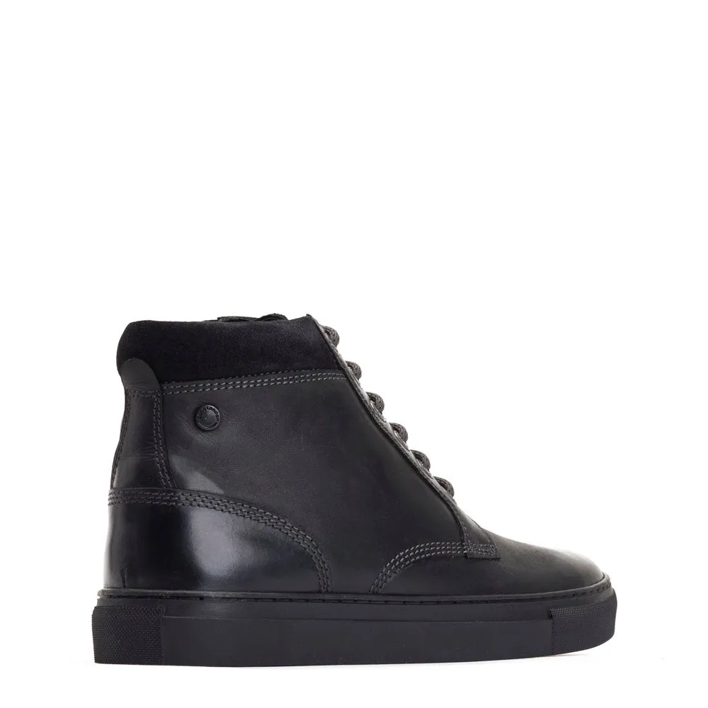 Cabbie High-Top Leather Trainers