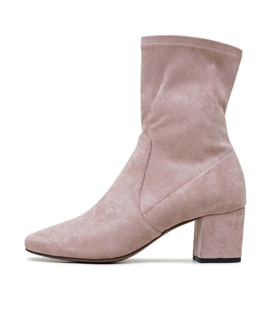 Careful Blush Suede Ankle Boots