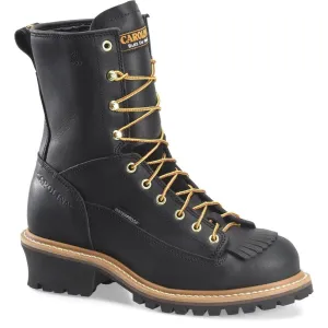 Carolina Men's Spruce 8" Stl Toe WP Logger Work Boot - Black - CA9825