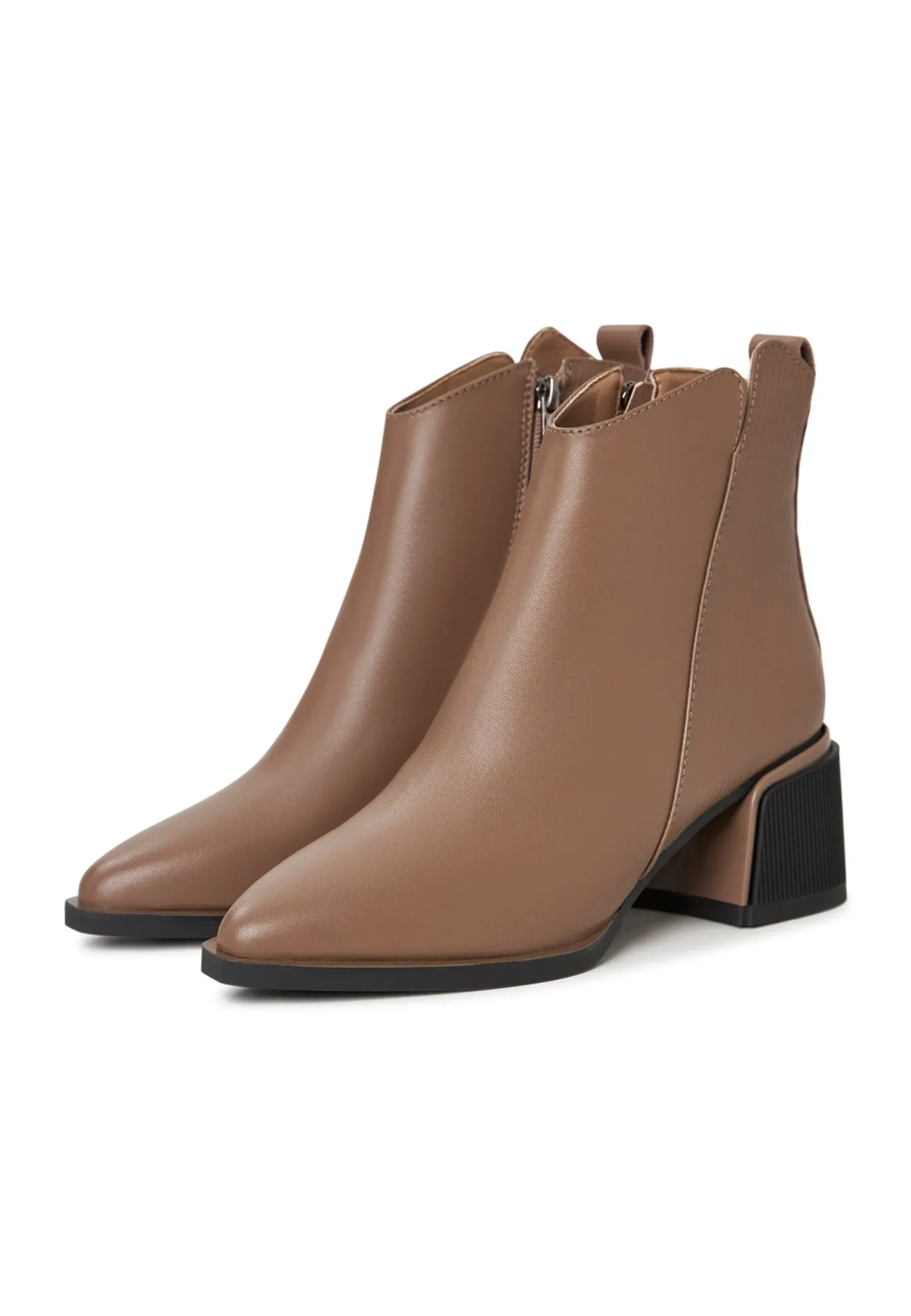 Casual Ankle Boots - Brown